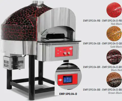Печь для пиццы газовая вращающаяся EMP.SPO.04
