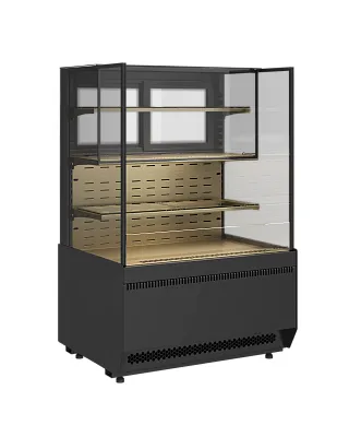 Холодильная витрина Carboma RC70 VV/VV 0,9-2-1 STANDARD ПРЯМАЯ БОКОВИНА (9005-0109) модель в разработке